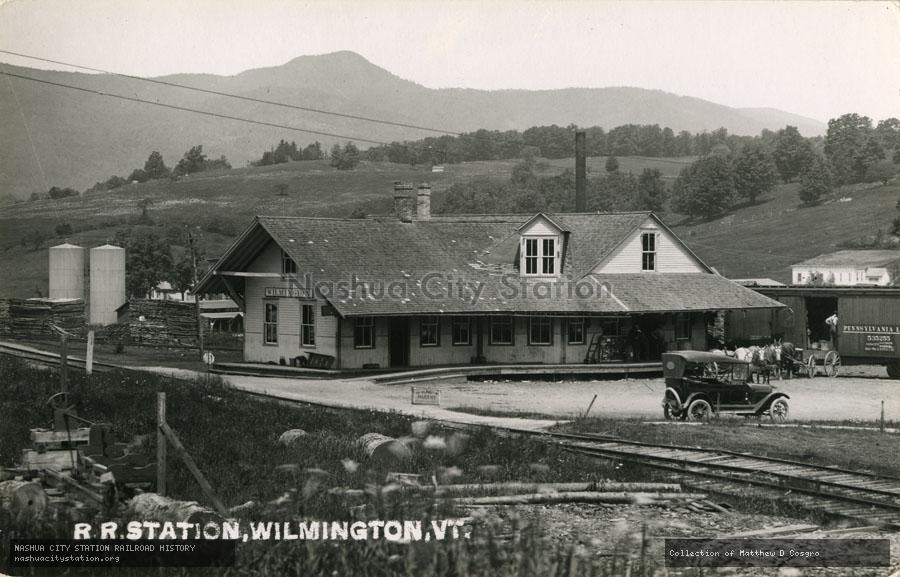 Postcard: Railroad Station, Wilmington, Vermont